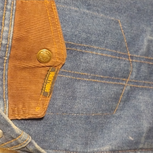 Saddle King Western1970s Sherpa lined Blue jean jacket - Picture 3 of 6
